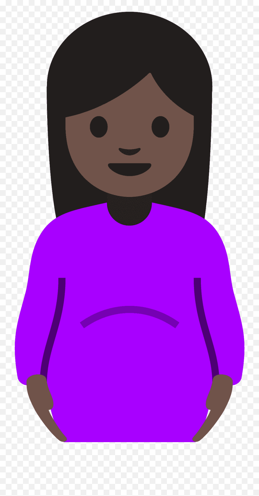 Emoji U1f930 1f3ff - For Women,Black Hair Emoji