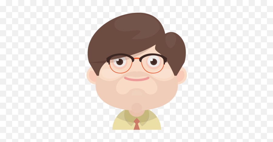 Man Boy Glasses Beard Person - Full Rim Emoji,Csi Glasses Emoticon