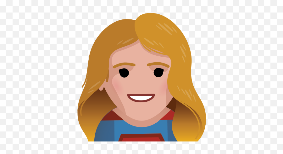 Supergirl Emoji Png Png Image With No - Supergirl Emoji Png,Girl With Brown Hair Emoji