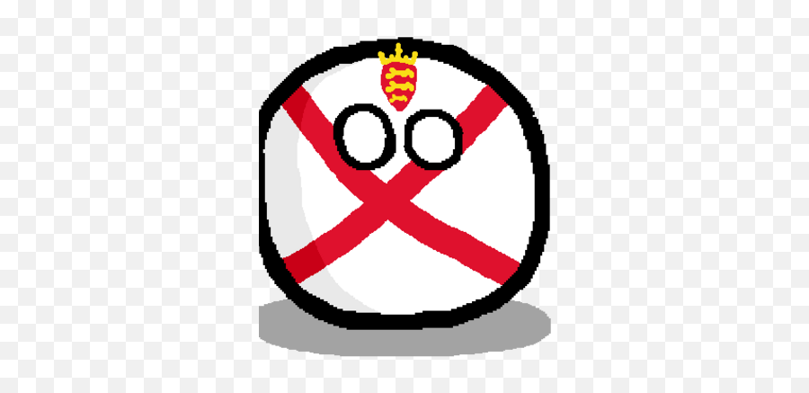 Jerseyball Polandball Wiki Fandom - Channel Islands Countryball Png Emoji,Welsh Flag Emoticon