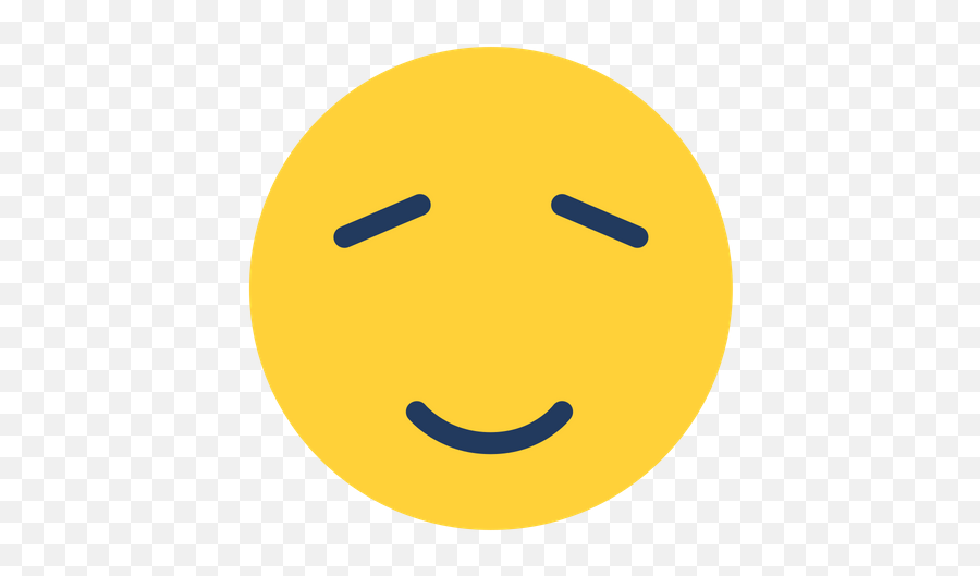 Peaceful Emoji Icon Of Flat Style - Available In Svg Png Happy,Peace Sign Emoticon