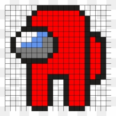 Pixel Art Grid Among Us - Among Us Perler Beads Pattern Emoji,Pyssla Emoji