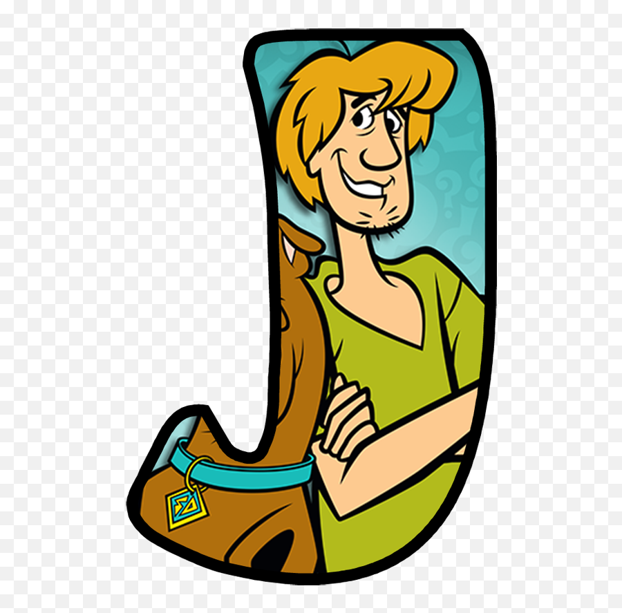 Buchstabe - Letter J Scooby Doo Monogram Alphabet Abc Scooby Doo Emoji,Letter J Emoji