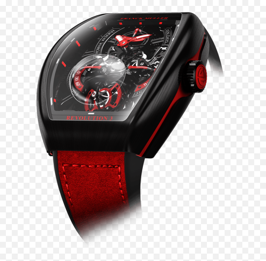 Franck Muller Revolution 3 - Franck Muller Vanguard Revolution 3 Skeleton Emoji,Emotion Smartwatch