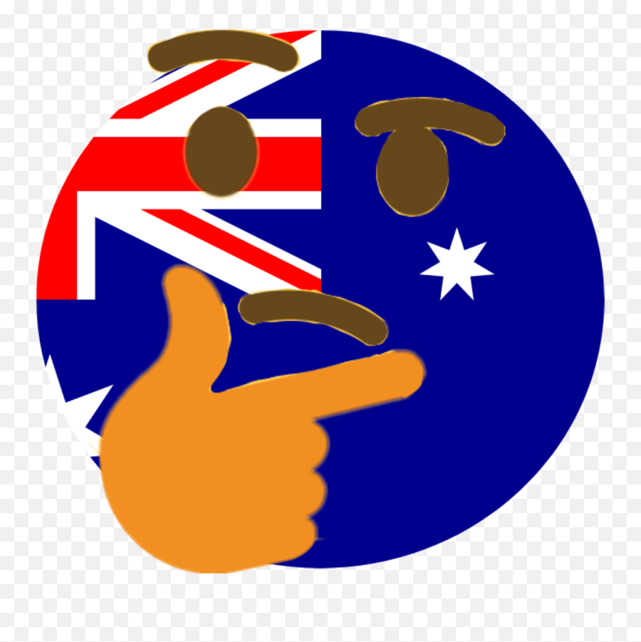 Download Hd Thinking Emoji Discord - Australian Flag,Thinking Emoji Png