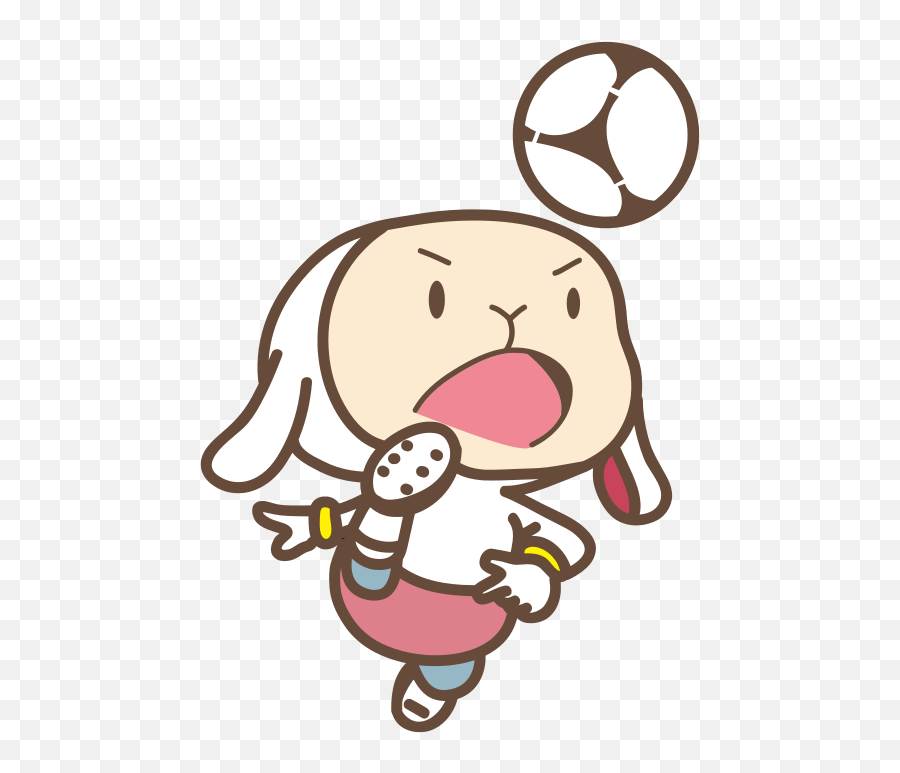 Rabbit Playing Soccer Free Svg File - Character Emoji,Cream The Rabbit Emojis