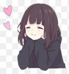 The Coolest Anime Stickers On Picsart - Stiker Picsart Anime Emoji,Cute Anime Girl Emoticons