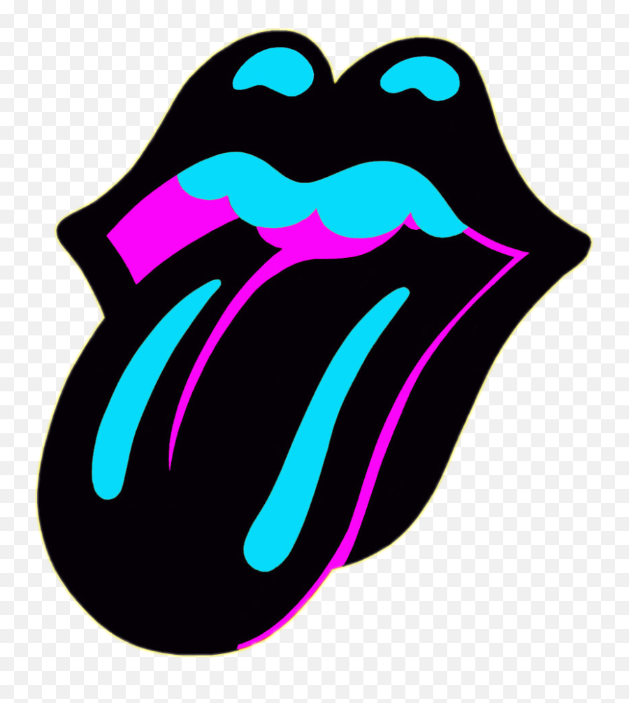 Tumblr Lips Lip Sticker By Yamiled Pedroza - Pop Art Tongue Lips Emoji,Tumblr Famous Emoticon