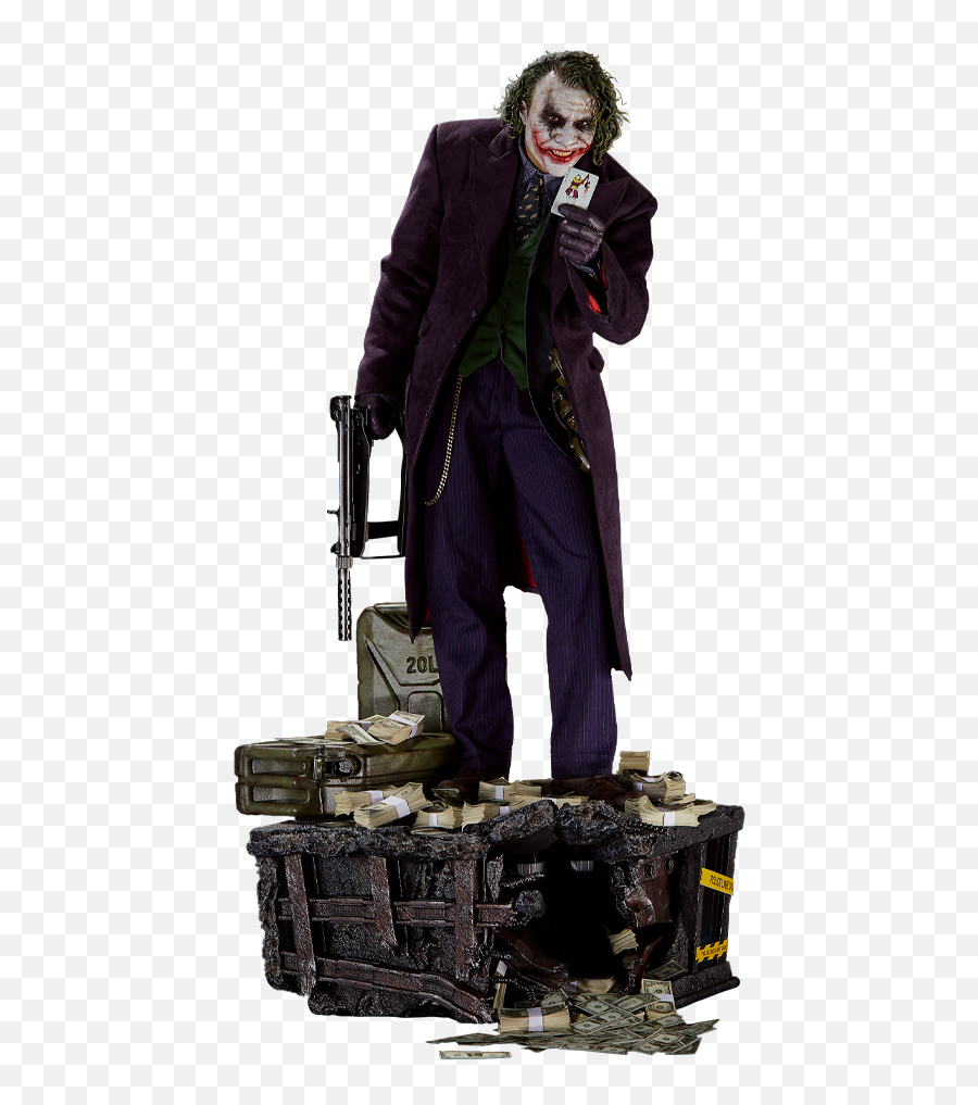 The Joker Statue - Heath Ledger Joker Statue Emoji,The Range Of Batman's Emotions