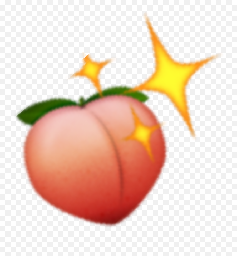 Peach Png Emoji Clipart - Iphone Peach Emoji Transparent,Peach Emoji Png