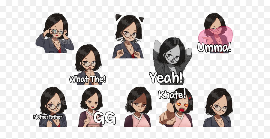 Draw Personal Emotes Emoji And Sticker For Twitch By - Hair Design,Emotion Draw Reference