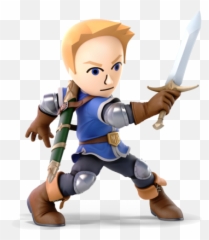 Super Smash Bros - Super Smash Bros Ultimate Mii Swordfighter Emoji,Laughing Crying Emoji Mii Qr Code
