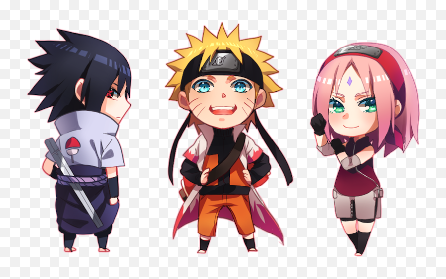 Sasuke The Worst People In Team - Team 7 Chibi Naruto Characters Emoji,Stubborn Emotion Cartoon