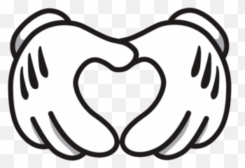 Disney Mickeymouse Blackandwhite Sticker By Emi - Mickey Mouse Hands Emoji,Mickeymouse Emoji