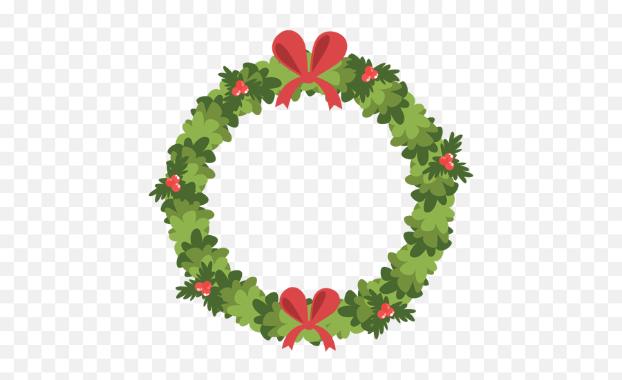 Christmas Wreath Red Bows Icon 6 - Cartão De Natal Png Emoji,Christmas Wreath Emoticon Facebook