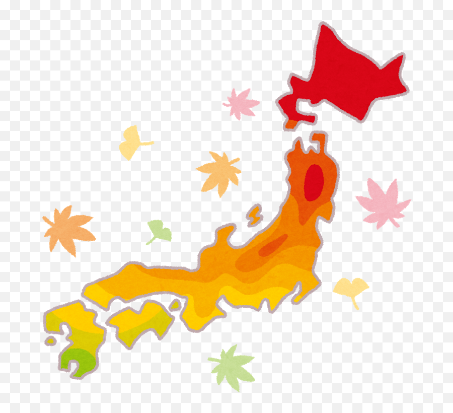 Autumn Foliage In Japan Participate In A U201crelayu201d During Emoji,Haiku Poem Color, Emotion, Feelings