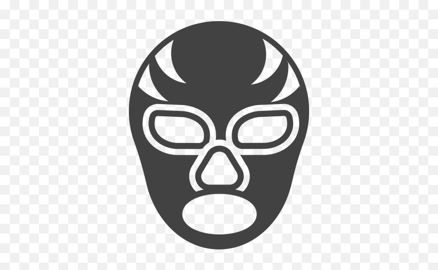 Luchador Stripe Mask Detailed - Silueta De Una Mascara Emoji,Emoticon De Luchador