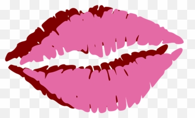 Print Lipstick Pink Kiss - Red Lips Watercolor Painting Emoji,Lick Lips Emoji