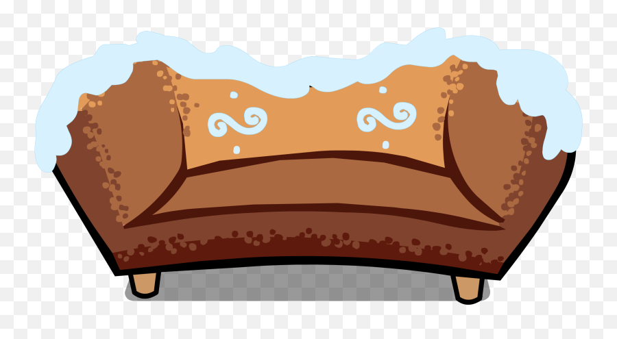 Gingerbread Couch Club Penguin Wiki Fandom - Couch Clipart Emoji,Oasis Emojis Cpps