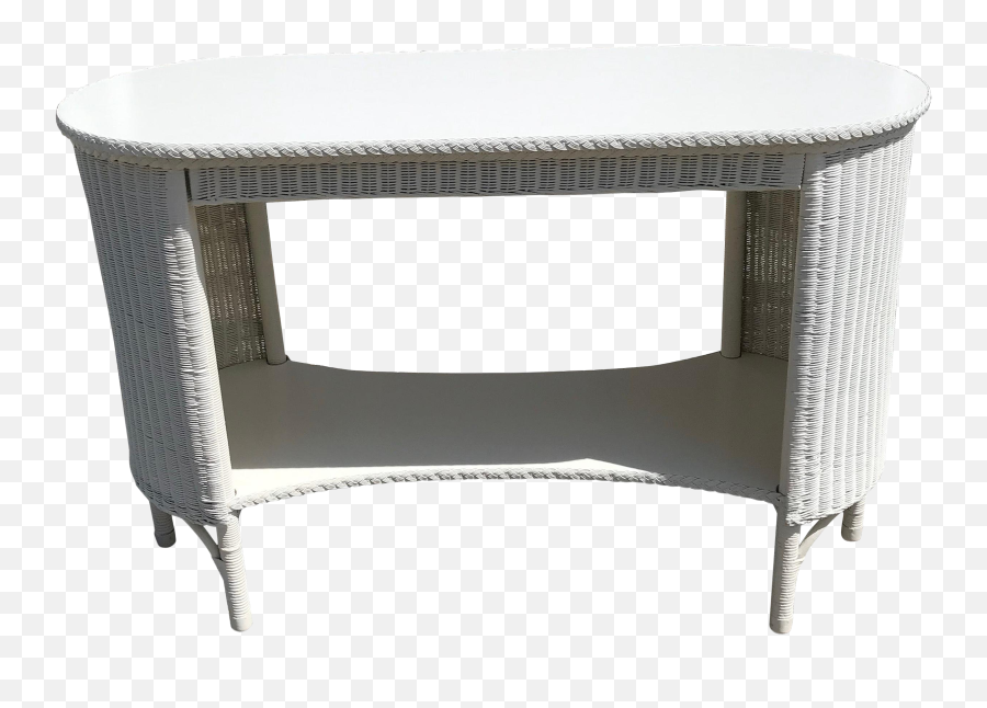 Antique Heywood Wakefield Lloyd Loom Sofa Table - Solid Emoji,How To Turn Off Emojis In Loom