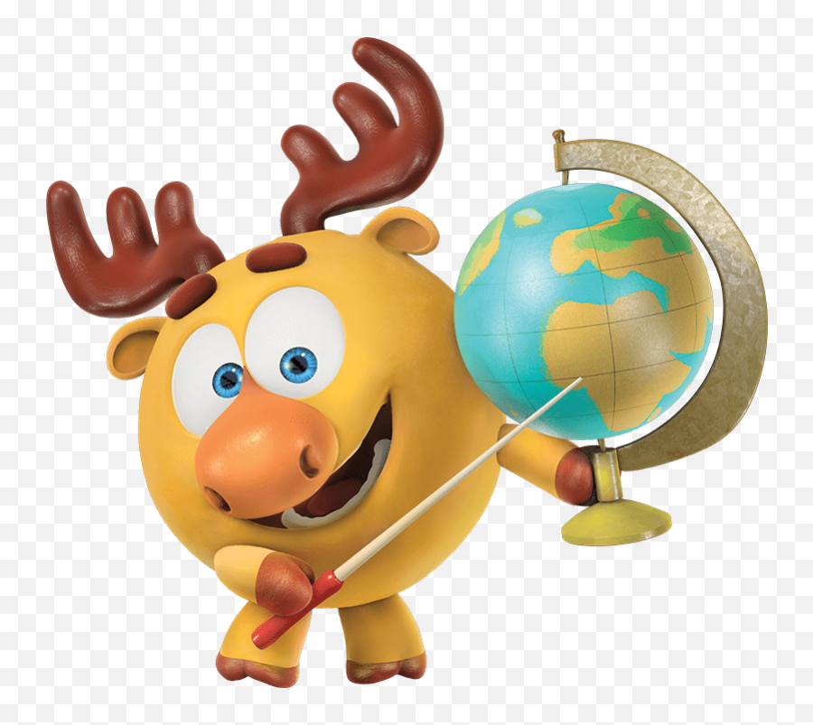 Kikoriki Dokko Holding A Globe Transparent Png - Stickpng Emoji,Wechat Emoticon Hammer