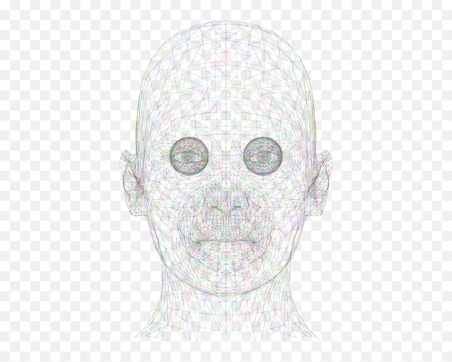 Free Photo Man Head Wireframe Low Poly Polygons Emoji,More Polygons More Emotions