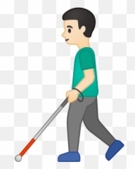 U200d Man With Cane With Light Skin Tone Emoji,Fleshtone Emoji Finger Down