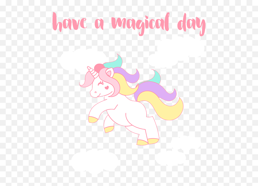 Pastel Unicorn Have A Magical Day Adult Pull - Over Hoodie For Emoji,Pastelle Youtube Emojis