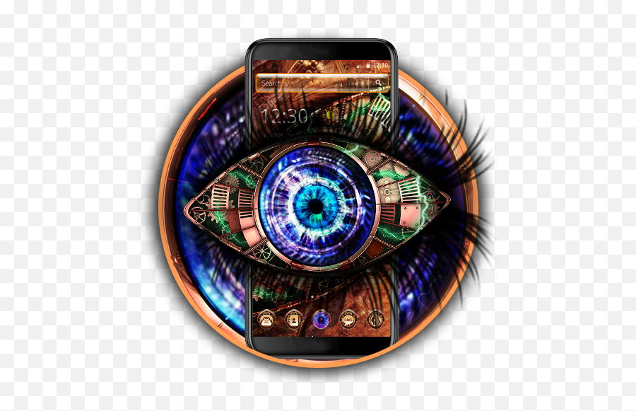 Amazoncom Cool Neon Machine Tech Eye Theme Appstore For - Trippy Emoji,Eyeballs Emoji
