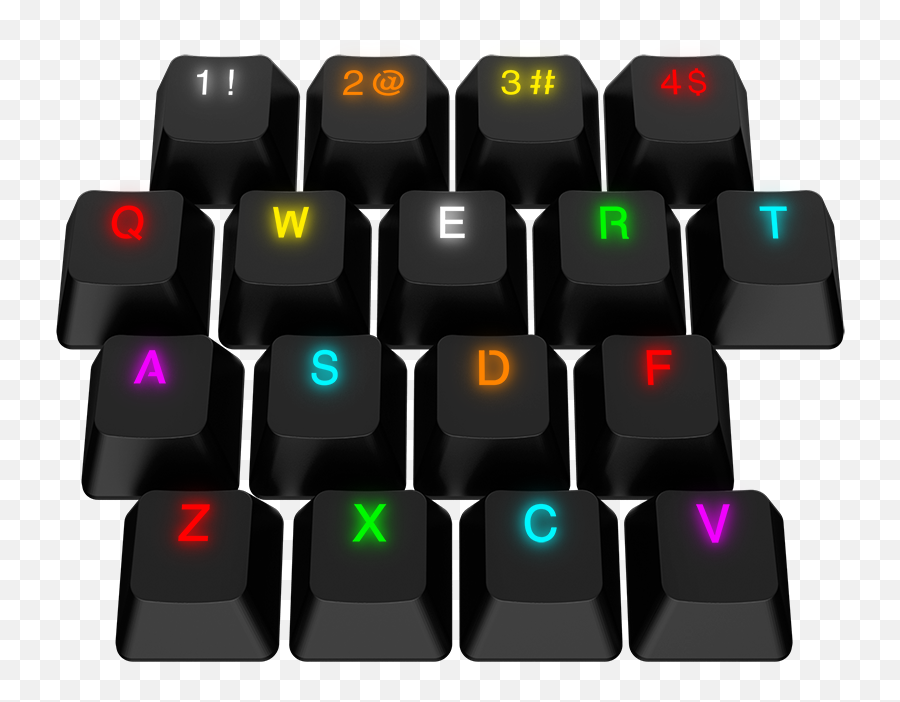 Kc104 Pudding Onyx White Dbl Shot Pbt Spc Gear Emoji,4 Keycap Emoji