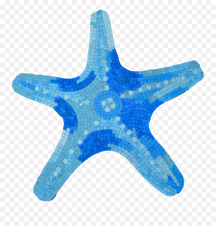 Cobalt Starfish Mosaic Art Emoji,Star Circle Emoji