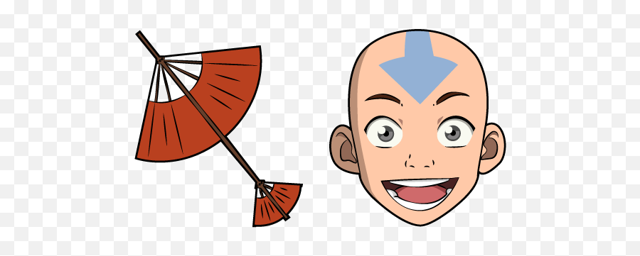 Avatar The Last Airbender Aang Avatar Cartoon Aang The - Avatar The Last Airbender Custom Cursor Emoji,Avatar Emotions