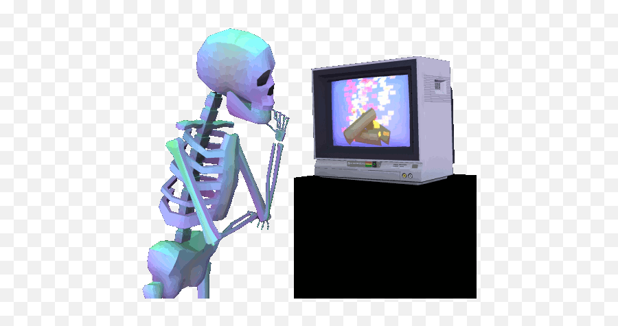 I Like This - Ver Television Gif Png Emoji,Skeleton Emojis