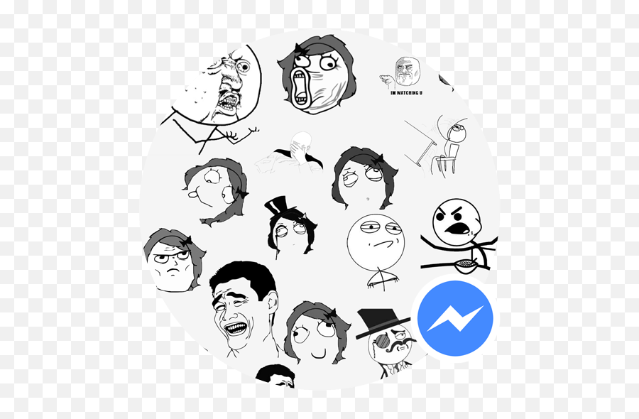 Meme Stickers For Messenger - You Talk To Your Crush Emoji,Emotion Drawing Meme