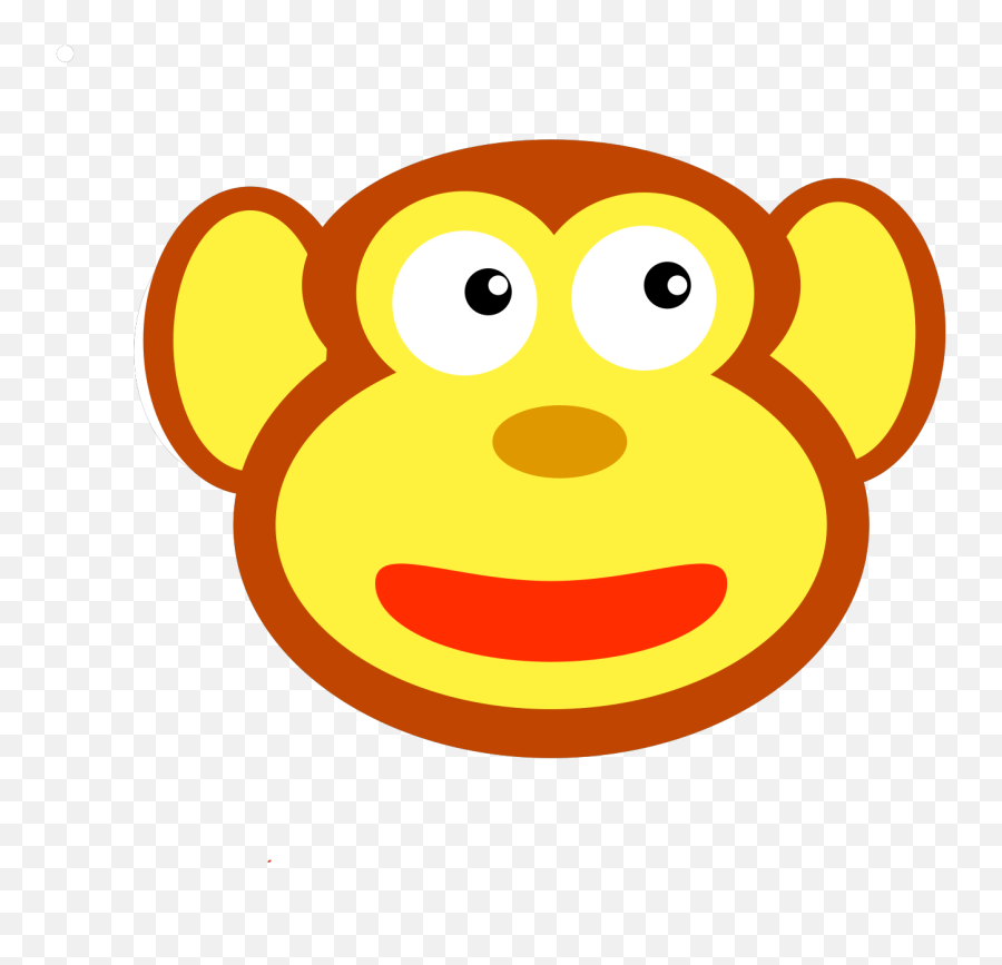 Circle Monkey Head Png Svg Clip Art For Web - Download Clip Happy Emoji,Monkey Emoji T Shirt