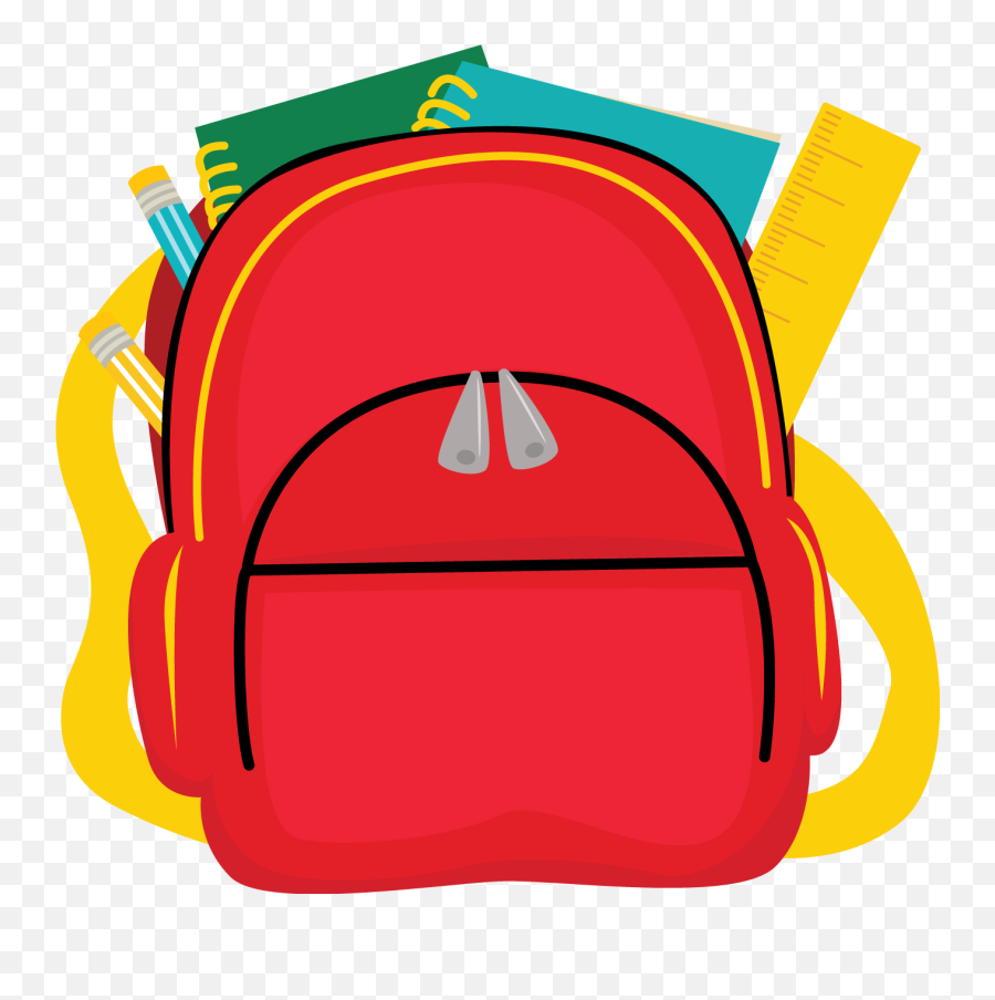 Clipart Homework Backpack Clipart Homework Backpack - Transparent Background School Bag Clipart Png Emoji,Emoji Knapsack