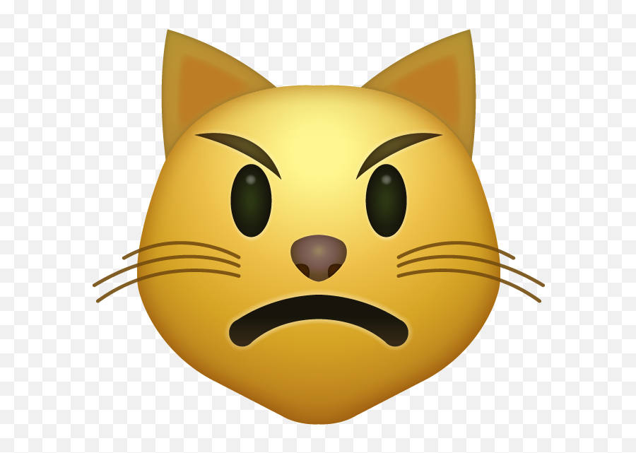 Picture - Cat Emoji Transparent Background,Angry Emoji