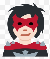 Supervillain Emoji Clipart - Emoji Villano,Hero Emoji