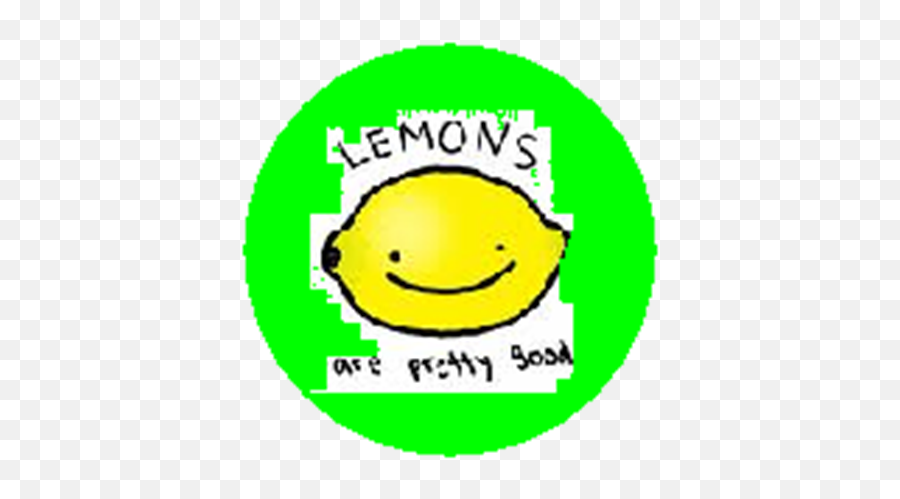 Lemons Are Pretty Good - Roblox Happy Emoji,Lemon Emoticon