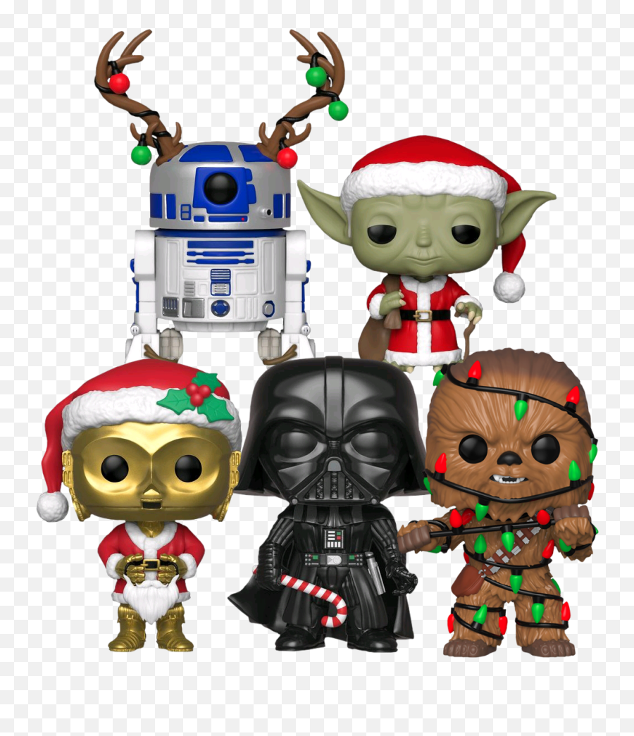 Funny Star Wars Christmas Wallpapers - Funko Pop Yoda Holiday Emoji,Darth Vader Emoticon Iphone