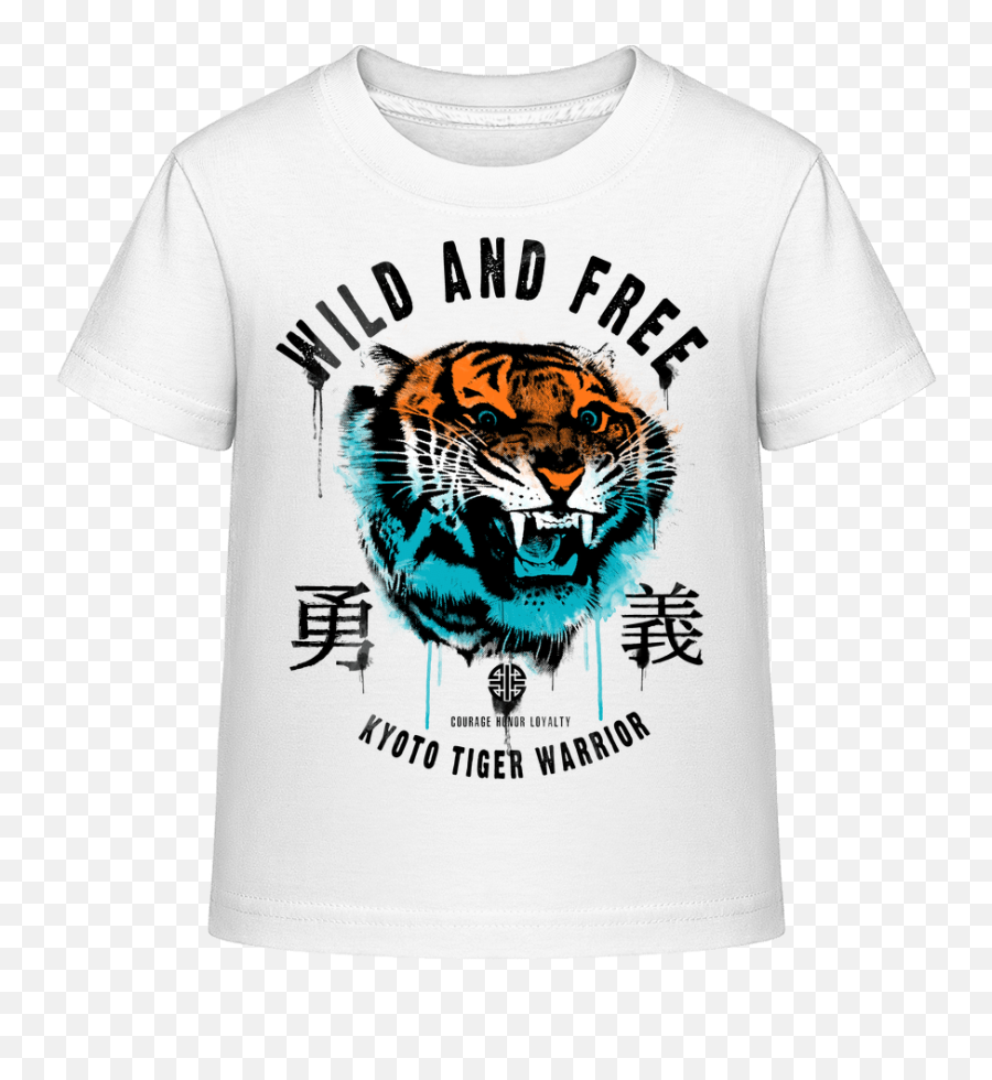 Wild And Free Tiger T - Short Sleeve Emoji,Tiger Emoji Shirt