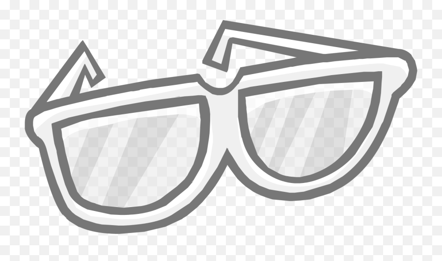Giant White Sunglasses Club Penguin Wiki Fandom - Sunglasses Clipart Emoji,Sunglasses Emoji Black And White