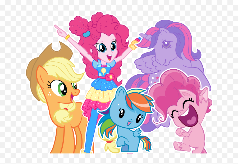 My Little Pony Equestria Girls - Pinkie Pie Equestria Girl With Buns Emoji,My Little Pony Rainbow Dash Sunglasses Emoticons