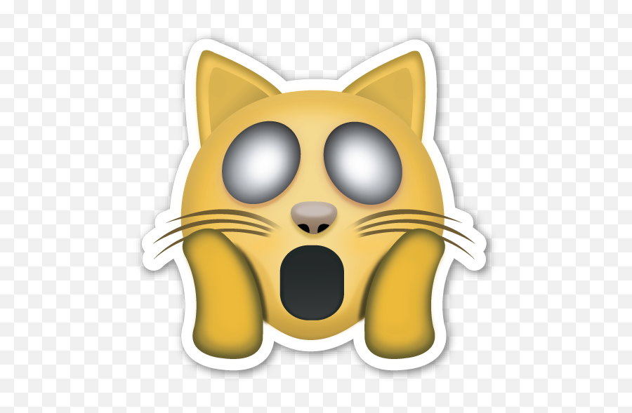 Pin On Emoticons Animal - Sad Cat Emoji Stiker,Emojis And Meanings