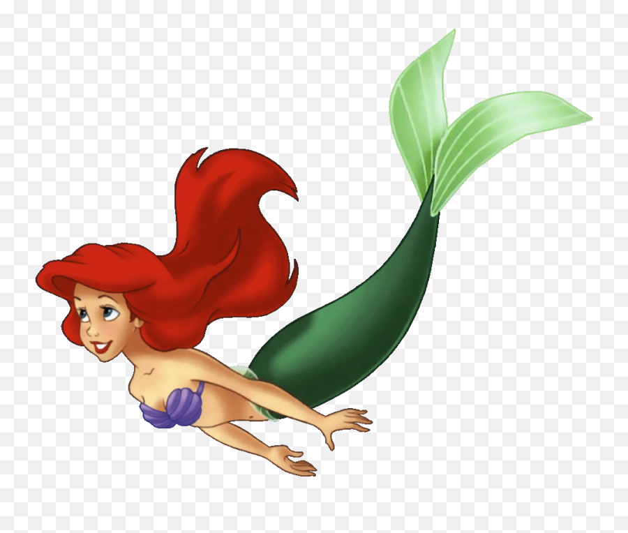 Little Mermaid Clipart Clipart Panda - Free Clipart Images Ariel The Little Mermaid Swimming Emoji,Line Emoji Mermaid