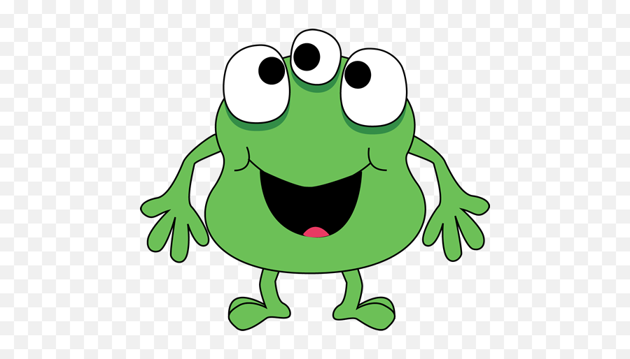 Monster Clip Art - Monster Images Monster With 3 Eyes Clipart Emoji,Why Is Emoticon A Green Blob Alien