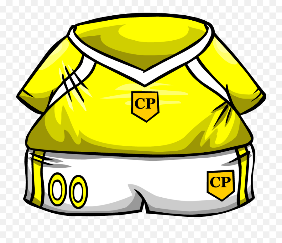 Yellow Soccer Jersey - Blue Jersey Club Penguin Emoji,Emoji De Camiseta De Soccer