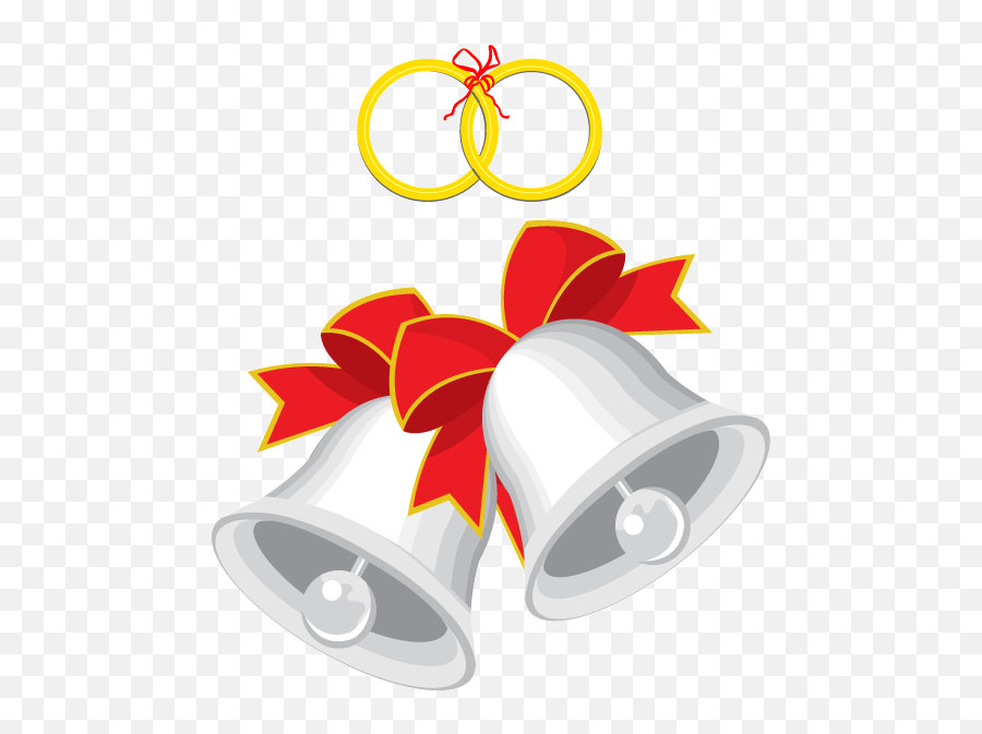 Wedding Bells Clip Art - Transparent Christmas Bells Gif Emoji,Emoticons Wedding Bells