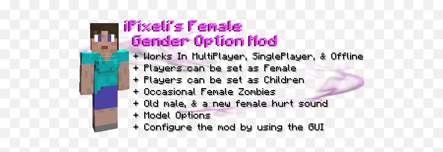 172 Female Gender Option Mod Download Planeta Minecraft - Language Emoji,2 Female S&m Emojis And 1 Male S&m Emoji