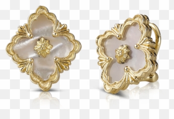 Buccellati Opera Color Button Earrings - Buccellati Opera Pearl Earring Emoji,Emotion Pearls